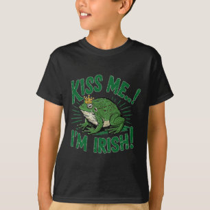 T-shirt Embrassez-moi, je suis le prince irlandais chanceu