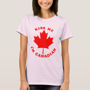 T-shirt Embrassez-moi le Canadien Im