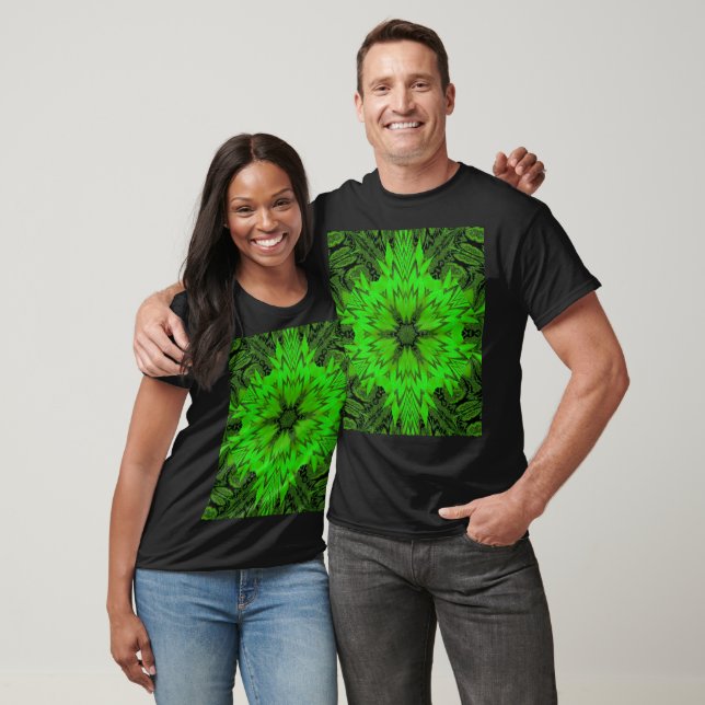 T-shirt Emerald Daisy Bohemian Floral Graphic (Unisexe)