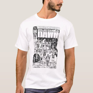 T-shirt Emerald Dawn, noir et blanc