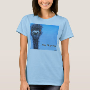 T-shirt Émeu bleu