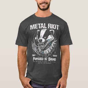 T-shirt Émeute Métal Forgée dans l'Art Punk Blaireau