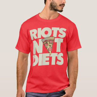 T-shirt Émeutes pas régime féministePizza amour féminisme