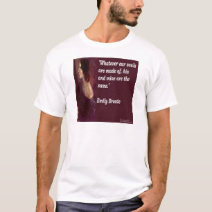T-shirt Emily Bronte & Famous Our Souls Citation