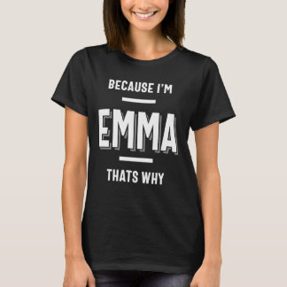 T-shirt Emma Nom Femme Personnalisée Fille