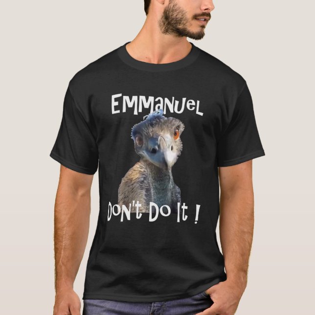 T-shirt Emmanuel ne le font pas Viral Emu Graphic Tee (Devant)