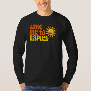 T-shirt Emmenez-Moi À Naples Florida Retro Beach Vacances