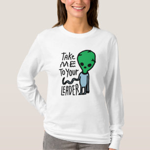 T-shirt Emmenez-moi à votre chef   Citation sarcastique Al