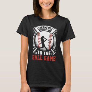 T-shirt Emmenez-Moi Au Ball Game Baseball