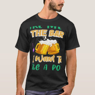 T-shirt Emmenez-Moi Au Bar Je Veux Écrire Un Poème Poète P