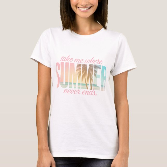T-shirt Emmenez-moi, Sumner ne s'arrête jamais (Devant)