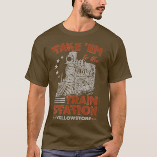 T-shirt Emmenez-Vous À La Gare De Yellowstone Funny