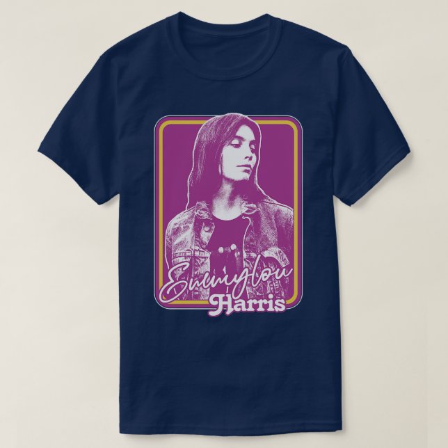 T-shirt Emmylou Outlaw Country Retro Fan Design (Design devant)