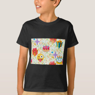 T-shirt emoji anniversaire heureux