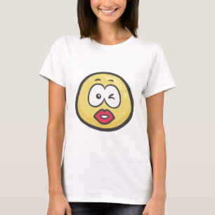 T-shirt Emoji : Baisers du visage