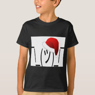 T-shirt emoji de shrug de noël