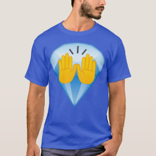 T-shirt Emoji des mains de diamant