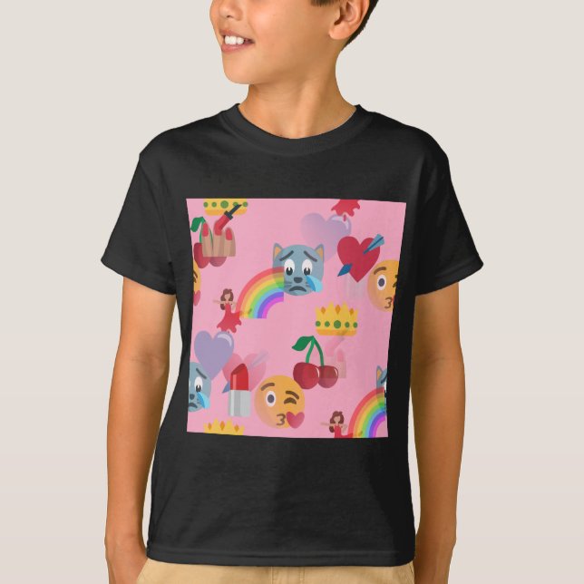 T-shirt emoji fille (Devant)