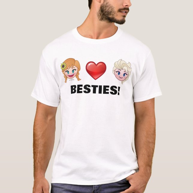T-shirt Emoji gelé| Anna et Elsa (Devant)