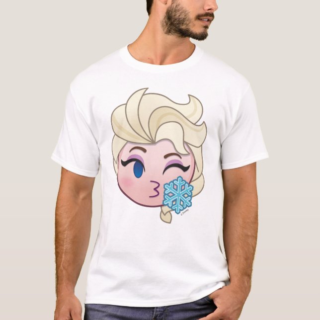 T-shirt Emoji gelé| Elsa lance un baiser (Devant)