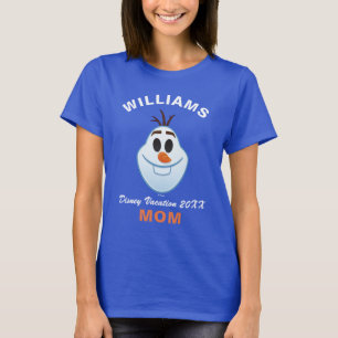 T-shirt Emoji gelé  Olaf - Vacances en famille et année