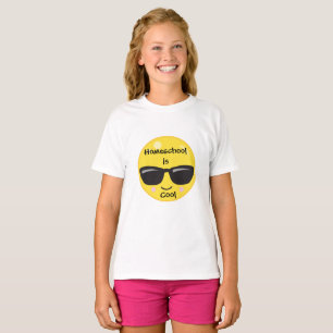 T-shirt Emoji Homeschool est Cool