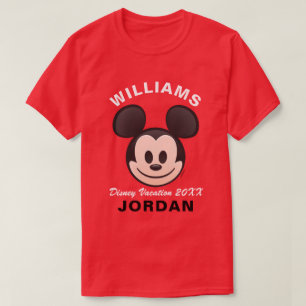 T-shirt Emoji Mickey Mouse   Vacances en famille
