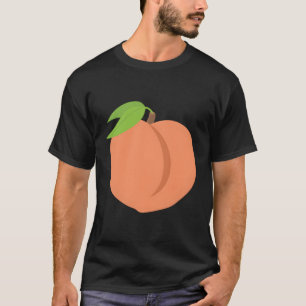 T-shirt Emoji Peach Fuzzy Fruit Ga Atlanta Bas Emoticon