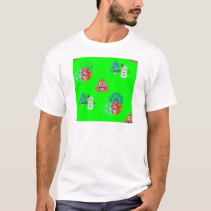 T-shirt emoji poop de noël