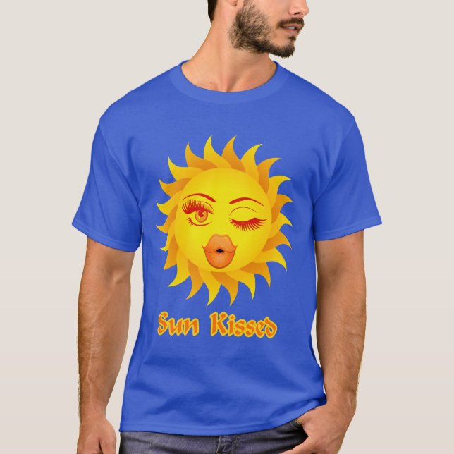 T-shirt Emoji Sun embrassé (Devant)