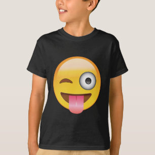 T-shirt Emoji - visage avec la langue