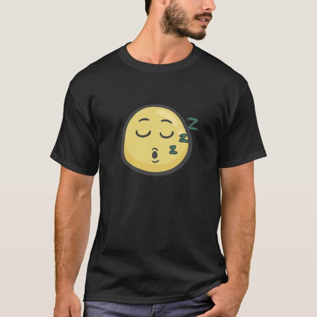 T-shirt Emoji : Visage de sommeil (Devant)