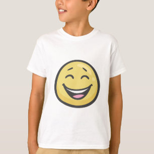 T-shirt Emoji : Visage de sourire avec la bouche ouverte