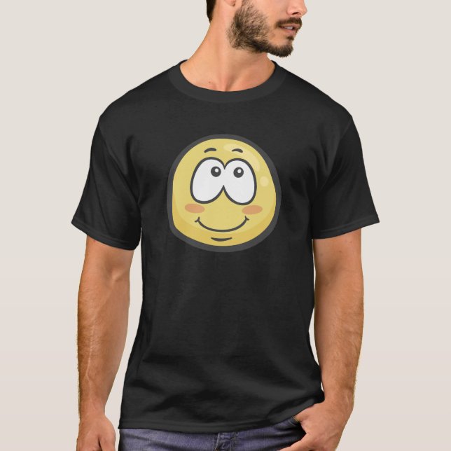 T-shirt Emoji : Visage de sourire avec les yeux de sourire (Devant)