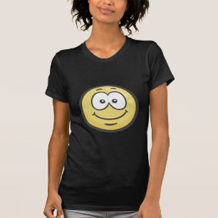 T-shirt Emoji : Visage de sourire blanc
