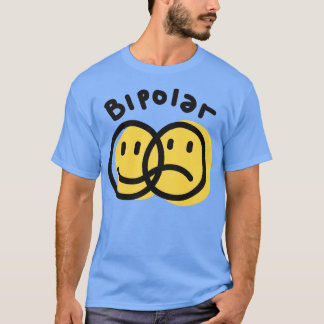 T-shirt Émoticon bipolaire à visage triste