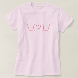 T-shirt Émoticon de haussement d'épaule LOL