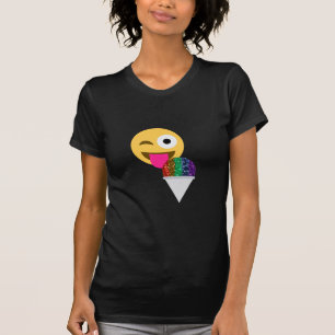 T-shirt émoticône de parties scintillant
