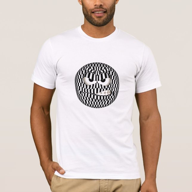 T-shirt Émoticône face en colère (Devant)