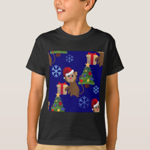 T-shirt Émotion de singe de père Noël