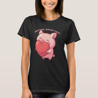 T-shirt Emotional Support Piglet Cute Kawaii Pig Japanese