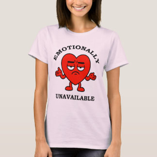 T-shirt Emotionally Unavailable – Anti-Love Cartoon Heart