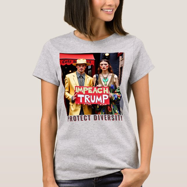 T-shirt Empêcher Trump d'être politisé (Devant)