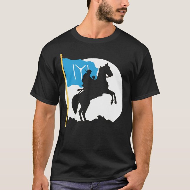 T-shirt Empire de tabouret de drapeau d'Ertugrul Bey Kayi (Devant)