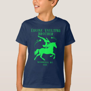 T-shirt Emplacement de la voûte équine personnalisée Nom d