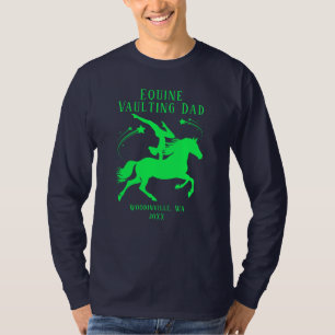 T-shirt Emplacement de la voûte équine personnalisée Nom d