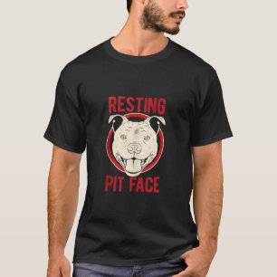 T-shirt Emplacement Pittie Pitbull de la face de l'animal 