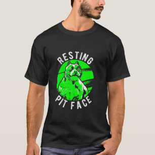 T-shirt Emplacement Pittie Pitbull de la face de l'animal 