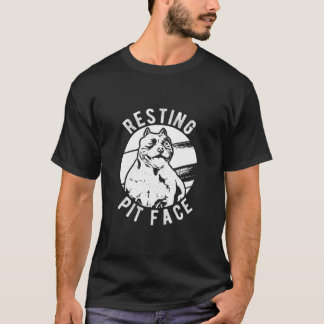 T-shirt Emplacement Pittie Pitbull de la face de l'animal
