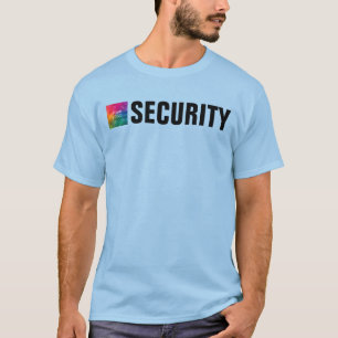 T-shirt Employé de l'équipe de sécurité du texte personnal